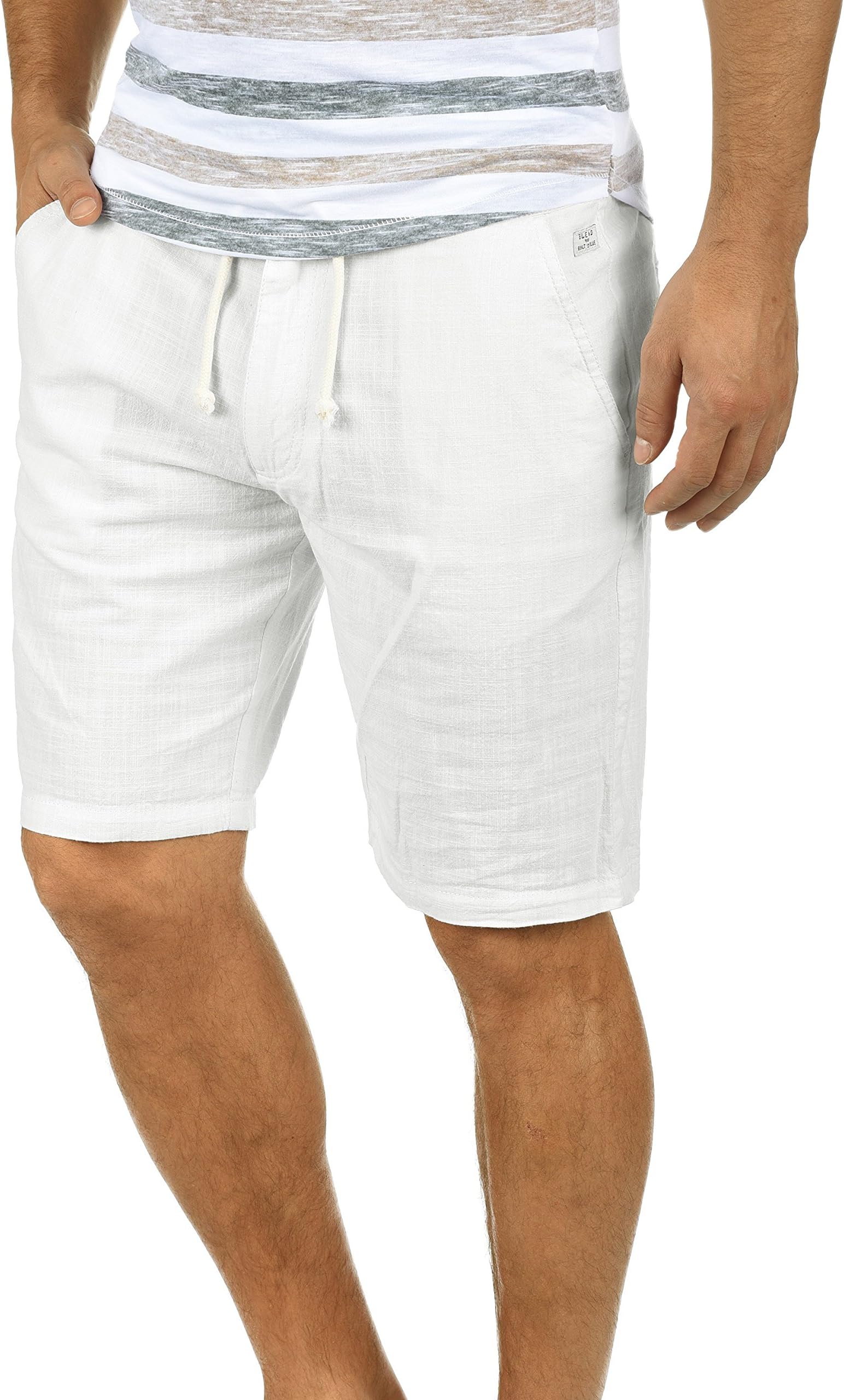 Bones Men's Linen Shorts Bermuda Made of 100% Cotton Regular- Fit