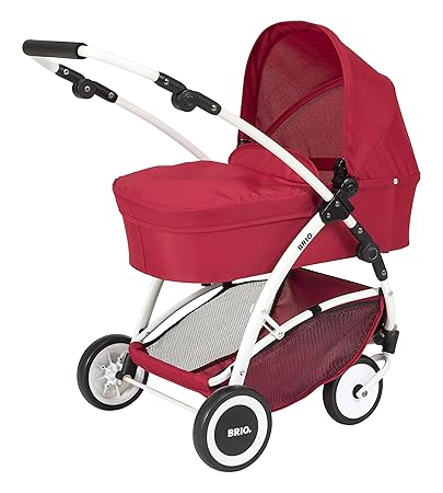 BRIO 24900000 - Puppenwagen Spin rot mit Schwenkrädern