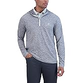 Ben Sherman Mens Quarter Zip Pullover Hooded Sweater – Lightweight, Casual, Work, Golf & Everyday Wear