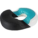 Healthy Spirit Gel Donut Pillow | Donut Cushion for Tailbone Hemorrhoid Cushion Coccyx Sciatica Pregnancy Cushion, Black