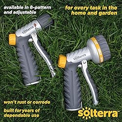 Solterra Adjustable Garden Hose Nozzle with Front
