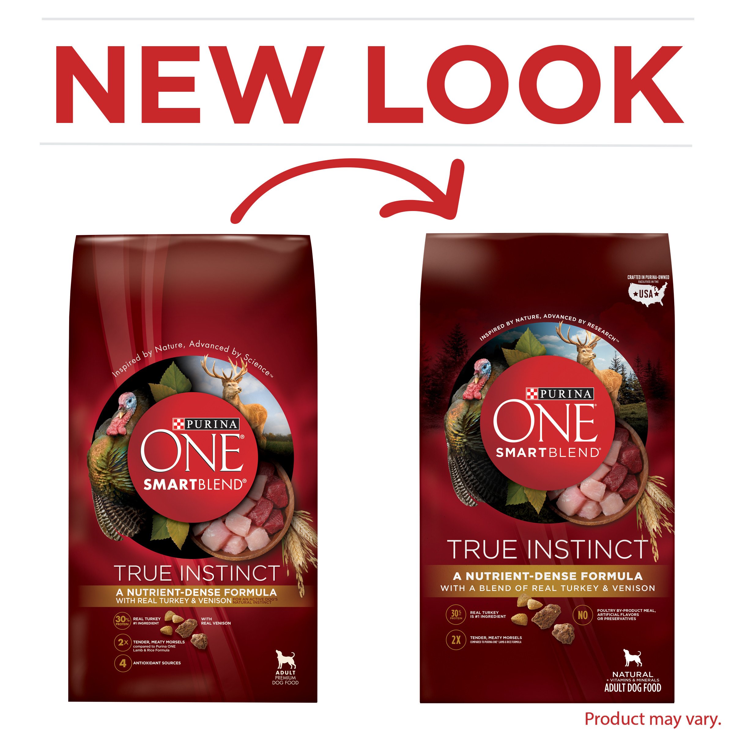 Purina ONE SmartBlend True Instinct Natural With Real Turkey & Venison Adult Dry Dog Food - Image 3