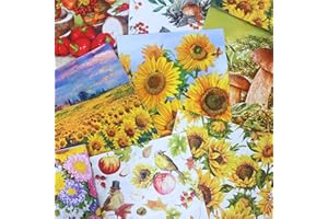 Keep Unique Mystery Pack Decoupage Paper Napkins, 20-ct Assorted Surprise Napkins, Decorative Napkins for Art Craft Junk Journal, Scrapbooking, 20 Different Fall Designs