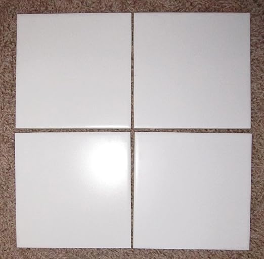 6x6 Ceramic Wall Tile Square Color Matte White