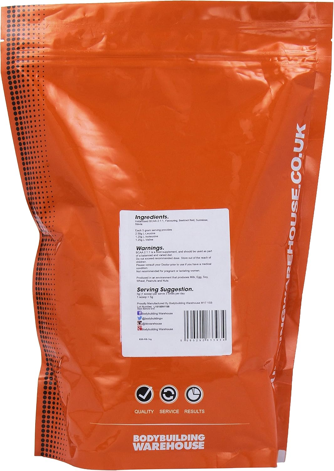 Bodybuilding Warehouse Pure iBCAA 211 Instantised Branch Chain Amino