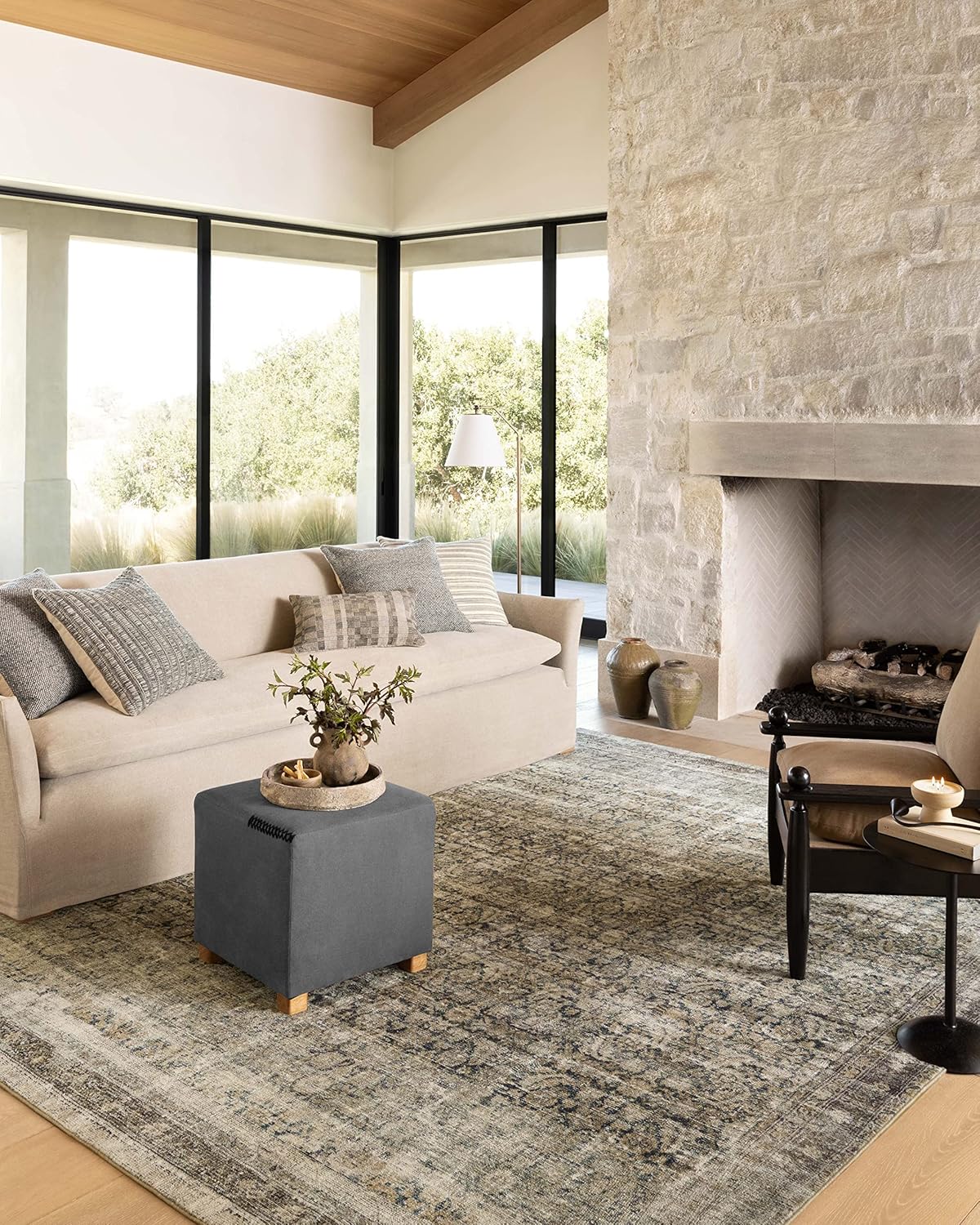 Rugs, Pads & Protectors - Loloi x Amber Lewis Morgan Collection MOG-02 Area Rug, Navy / Sand, 8'-3