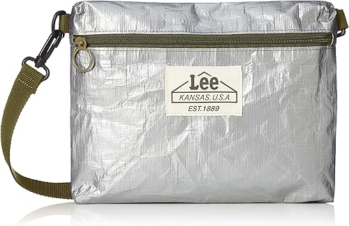 Amazon Co Jp リー サコッシュ レジャーポリエステル ショルダーバッグ グレーボディ カーキベルト シューズ バッグ