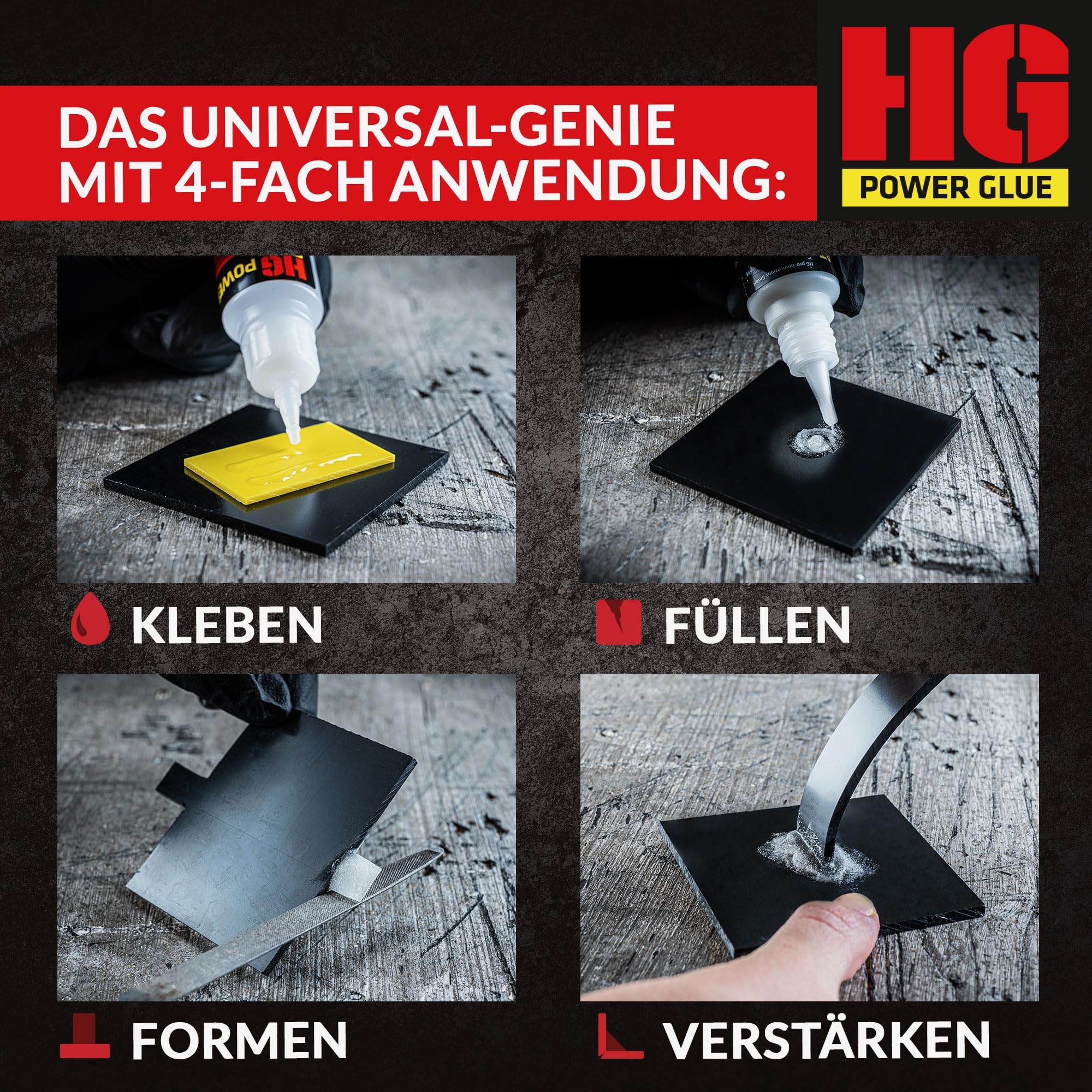 Die Schweißnaht aus der Flasche by HG Power Glue I MINIs I Sekundenkleber extra stark 5