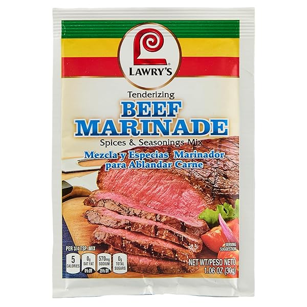 LAWRY’S TENDERIZING BEEF MARINADE SPICES & SEASONINGS MIX,...