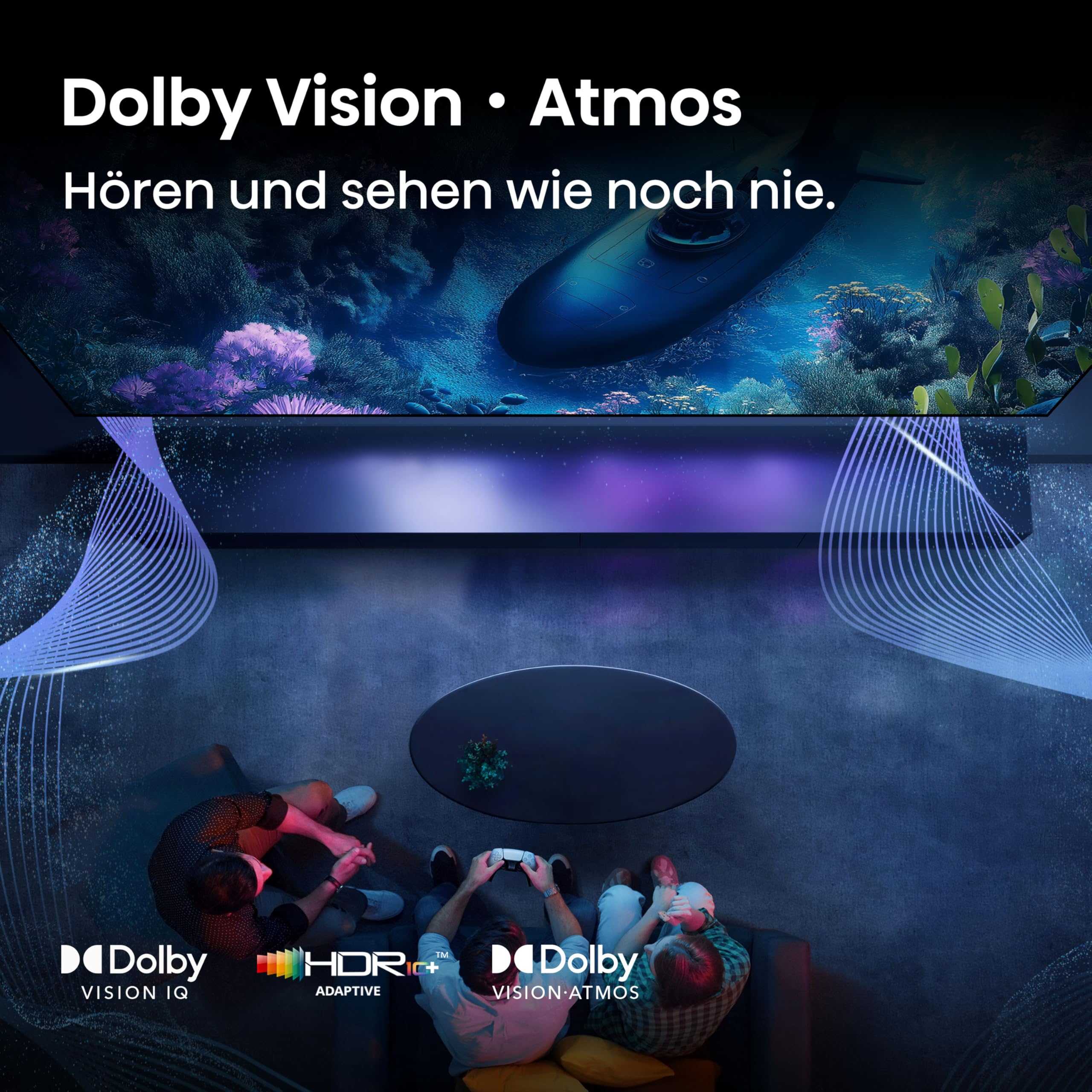 Hisense 85E7Q PRO Fehrnseher,85 Zoll,4K UHD QLED, Smart TV,144Hz Game Mode PRO,Filmaker Mode, AMD FreeSync Premium,AI HDR Upscaler,Dolby Vision IQ,Dolby Atmos,Sprachsteuerung [2025] 6
