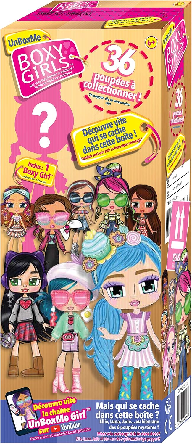 BOXY GIRLS The fashion pack for fashionista dolls that will make them talk about them - as seen on TV, Multicolored, 22.86 centimètres