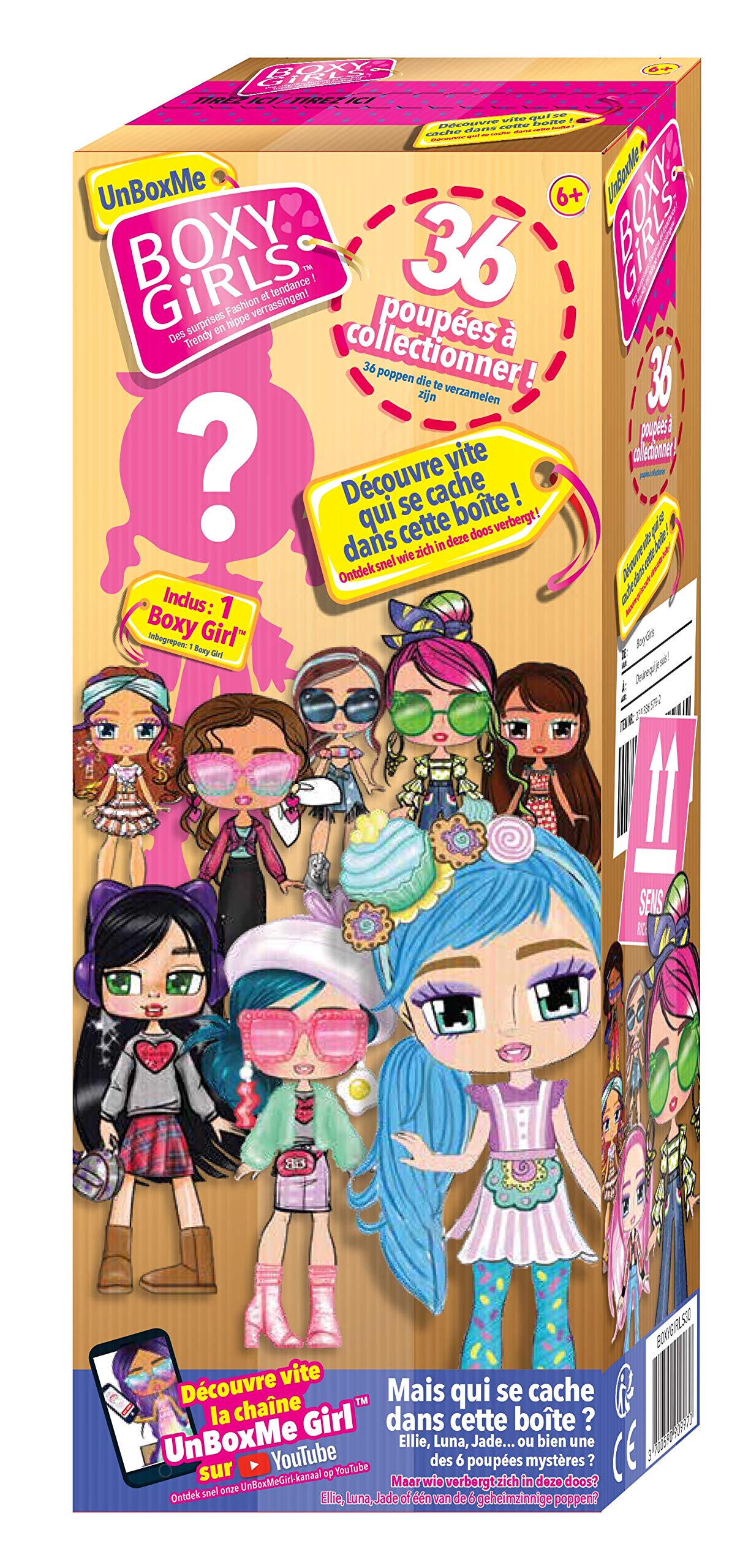 BOXY GIRLS The fashion pack for fashionista dolls that will make them talk about them – as seen on TV | Surprise - 36 dolls to collect