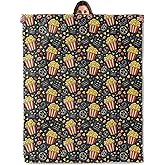 Movie Night Throw Blanket for Boys Girls Kids Adults, Cozy Retro Cinema Popcorn Theme Flannel Blankets Gifts for Camping, Bedroom, Couch, Room Home Decor, 50"x60"