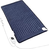 Heating Pad Electric Heat Pad, Hot Heated Pad,Moist Heat Heating Pad Moist and Dry Heat,Multiple Temp and Timer Settings (Nav