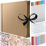 Bstorify Large Scrapbook Photo Album 80 Pages 28 x 20 cm with 174 Accessories view 1