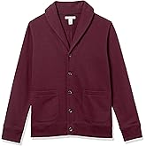 Amazon Essentials Men's Long-Sleeve Fleece Shawl-Collar Cardigan