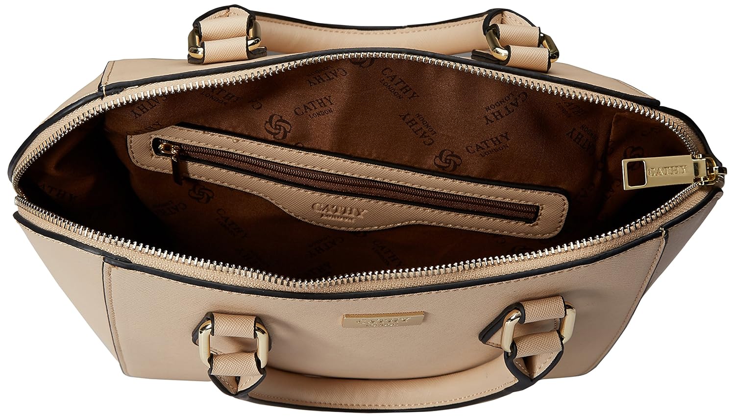 cathy london women's handbag (beige)