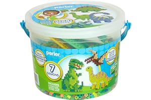 Perler Dinosaur Craft Bead Bucket Activity Kit, 5004 pcs