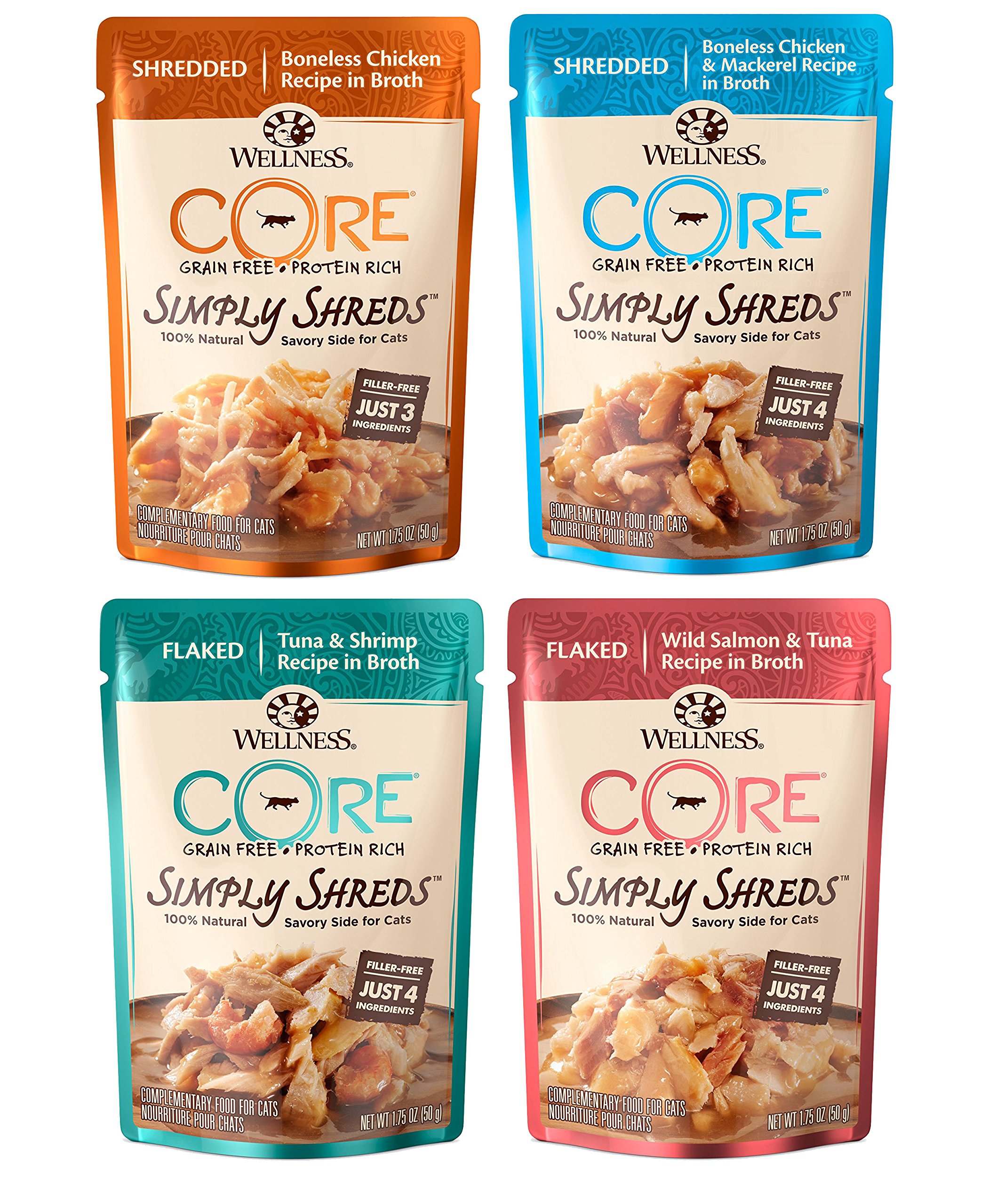 wellness shredded cat food