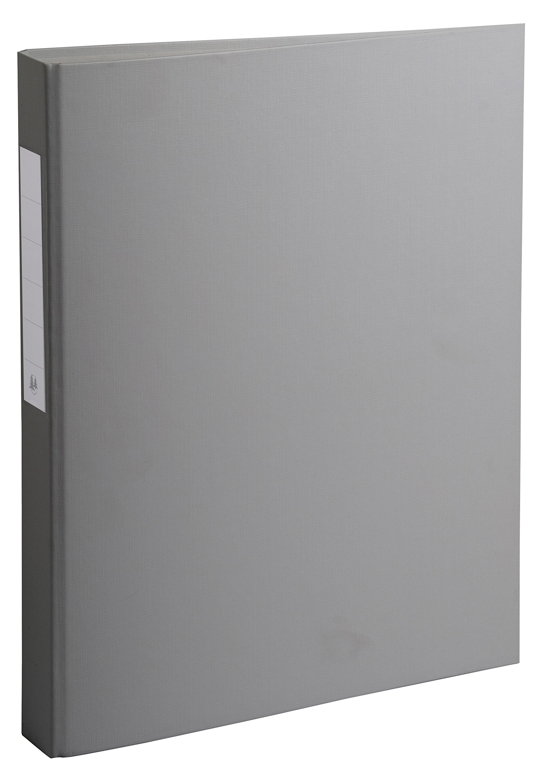 Exacompta - Ref 54384E - PP-Covered Ring Binder - Suitable for Storing A4 Documents, 2 Rings, 40mm Spine, Holds Up To 400 Sheets, Sturdy Cardboard - Grey