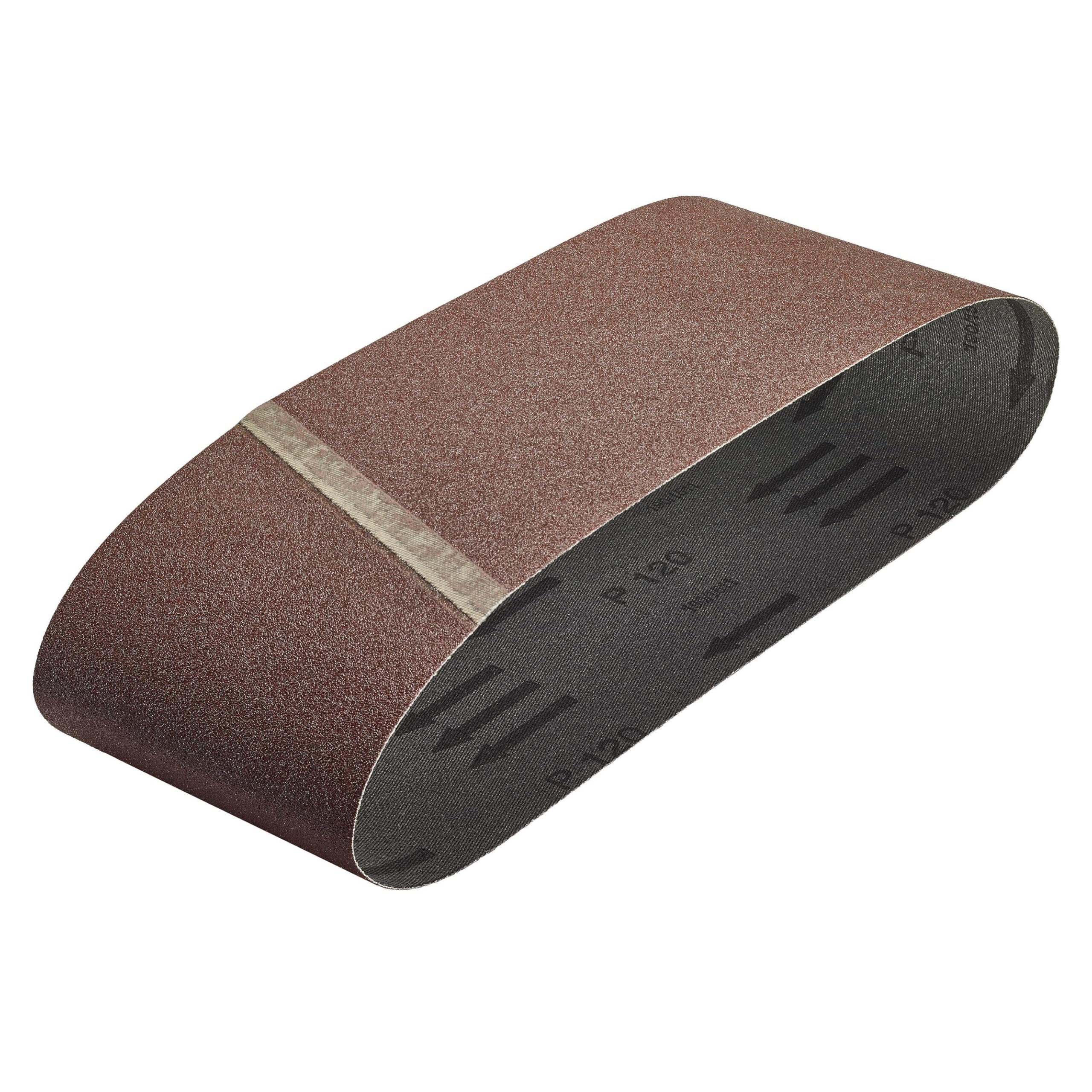 wolfcraft 6 Fabric Sanding Belts 75 x 533 mm, grain 120 I 3104000