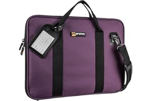 Protec P5PR Sheet Music Portfolio Bag with Shoulder Strap, Purple