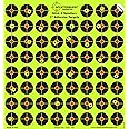 Splatterburst Targets - 10 Pack 1 inch Stick & Splatter Self Adhesive Shooting Targets - Gun - Rifle - Pistol - Airsoft - BB Gun - Pellet Gun - Air Rifle - Made in USA