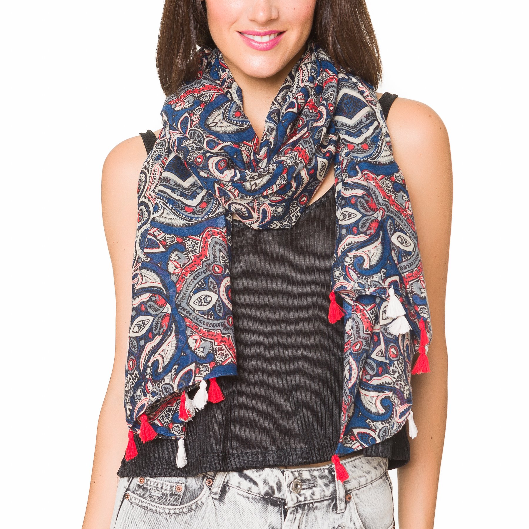 Scarf for Women Lightweight Paisley Fashion for Fall Winter Scarves Shawl Wrap Scarf for Women Lightweight Paisley Fashion for Fall Winter Scarves Shawl Wrap