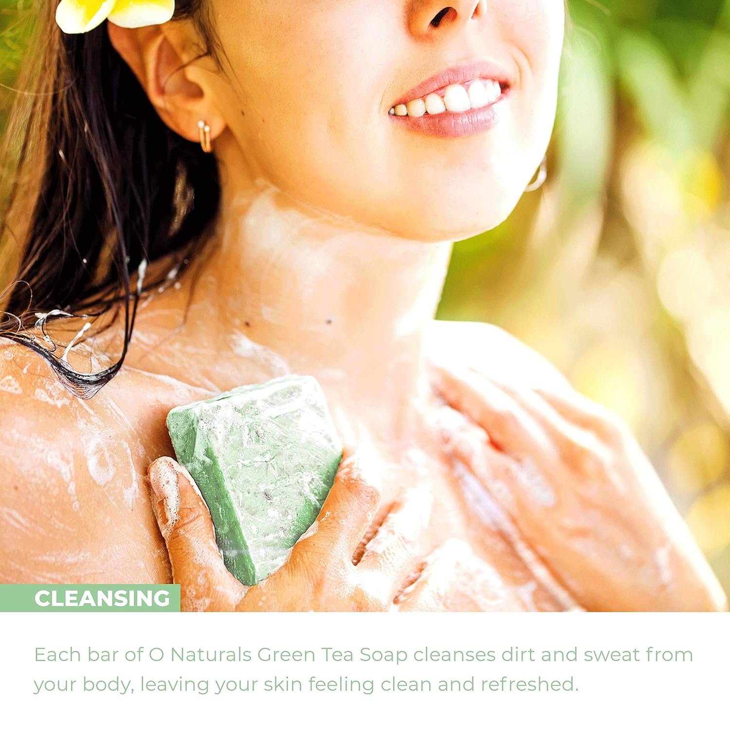 O Naturals 6-Piece Green Tea Bar Soap Collection. Moisturizing Cleansing Body Soap. Aromatherapy Antioxidant Herbal Soap Triple Milled Vegan Organic Ingredients Shea Butter Enriched. Men & Women 4oz : Beauty
