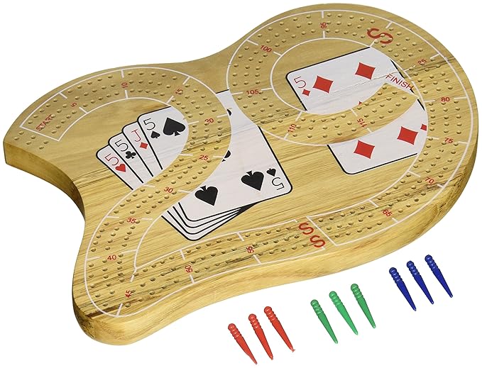Chh 29" Large Cribbage Board With 3 Tracks Amazon.co.uk Toys & Games
