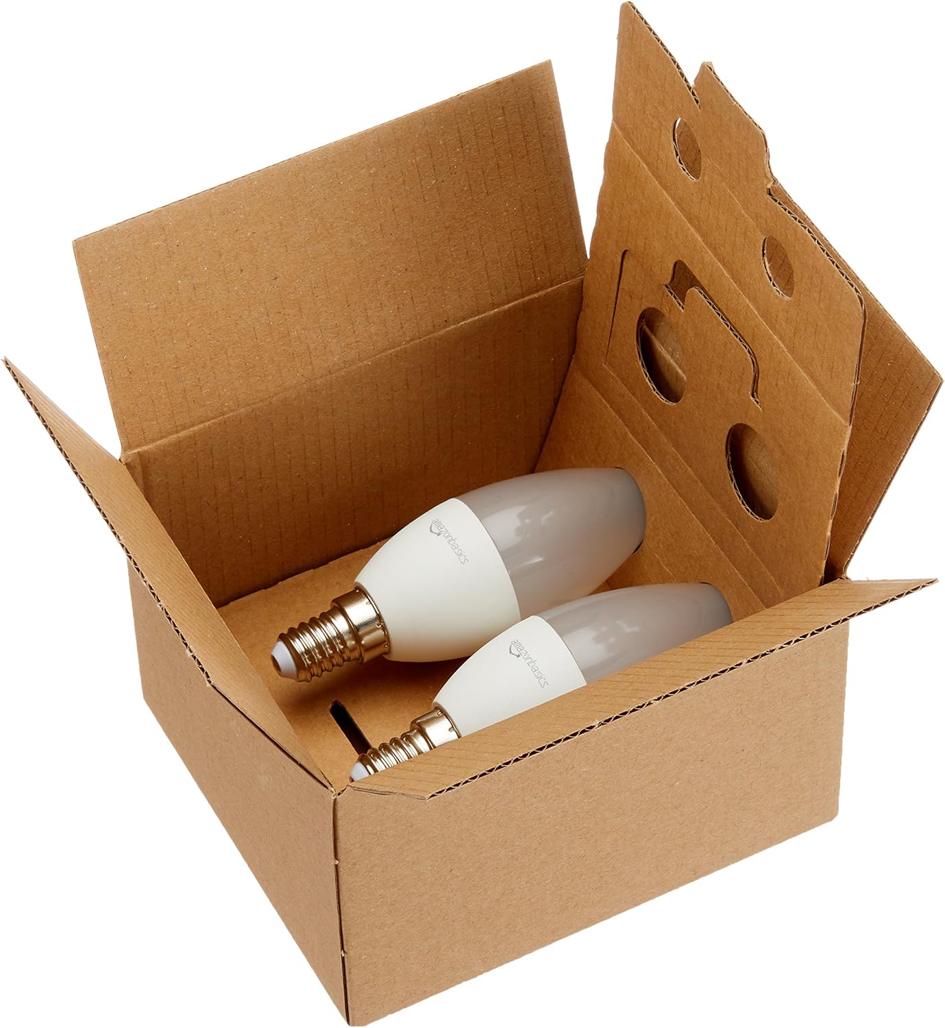 Amazon Basics LED E14 Small Edison Screw Candle Bulb, 4.9 W (Equivalent to 40W), Warm White, Non Dimmable - Pack of 2 - Image 5