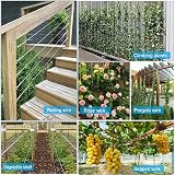 AMLOOPH 30M 2MM Garden Wire Rope Kit for Climbing Plants, Lights - 48pcs view 6