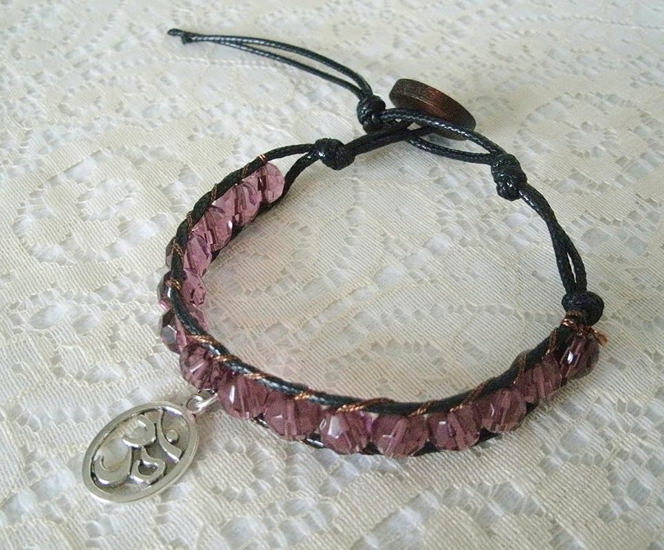 Om Bracelet, handmade jewelry boho buddhist bohemian hippie
