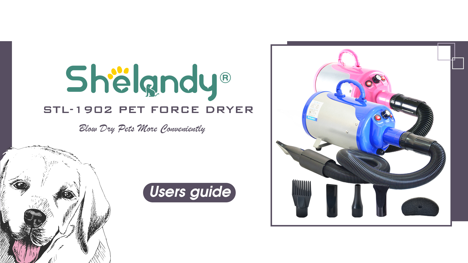 shelandy professional pet dryer