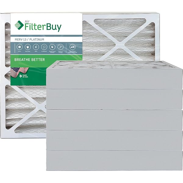 Amazon Com Filterbuy 13x20x1 Merv 13 Pleated Ac Furnace Air Filter Pack Of 6 Filters 13x20x1 Platinum Appliances