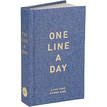 Chronicle Books Canvas One Line a Day: A Five-Year Memory Book