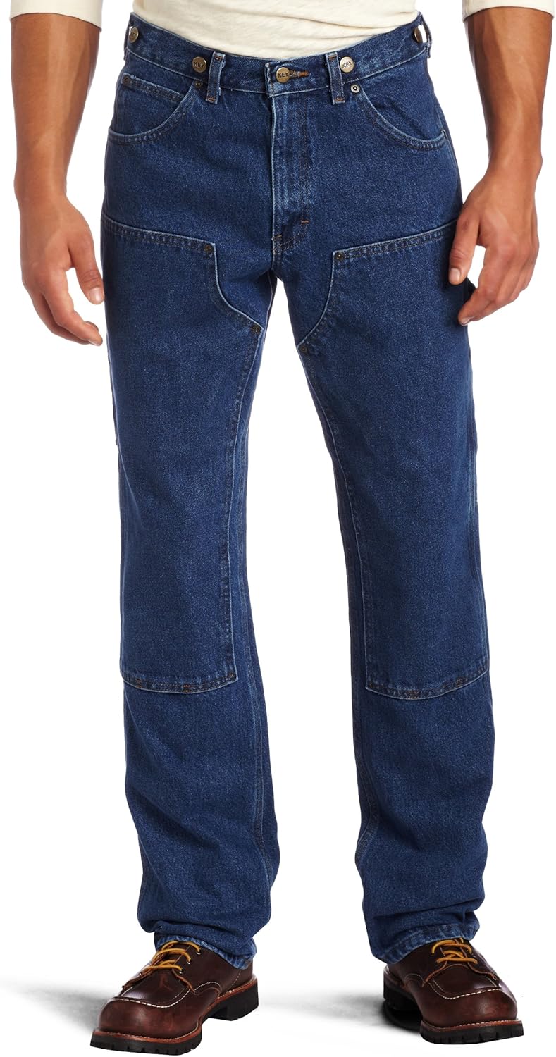 Key Industries Men's Relaxed fit Enzyme Washed Indigo Denim Logger