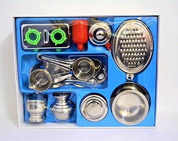steel kitchen set for girl