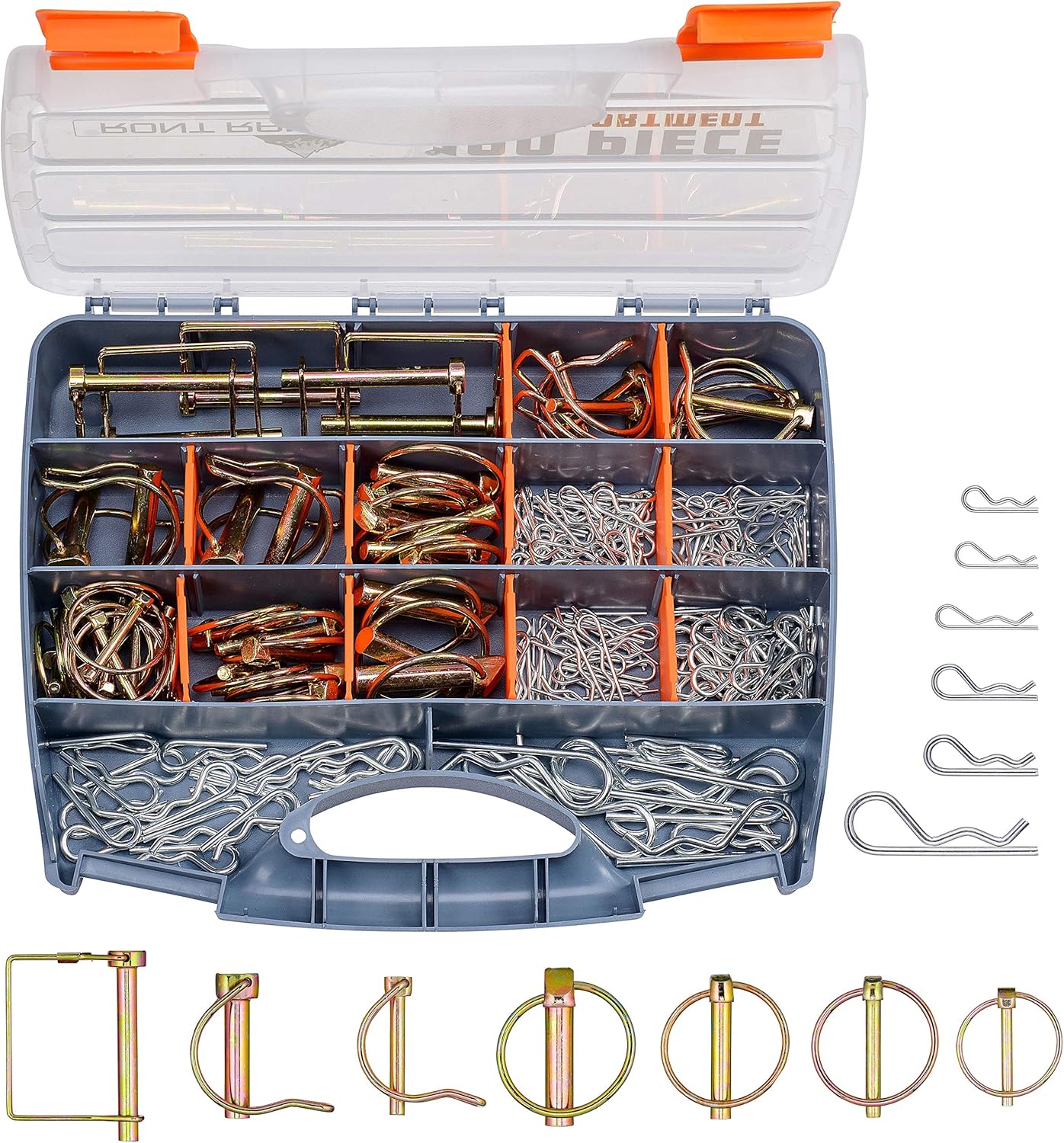 Front Range - 190Pcs Heavy Duty Hitch Linch and PTO Pins for Trailers Tractors Trucks Towing Mowing: Home Improvement