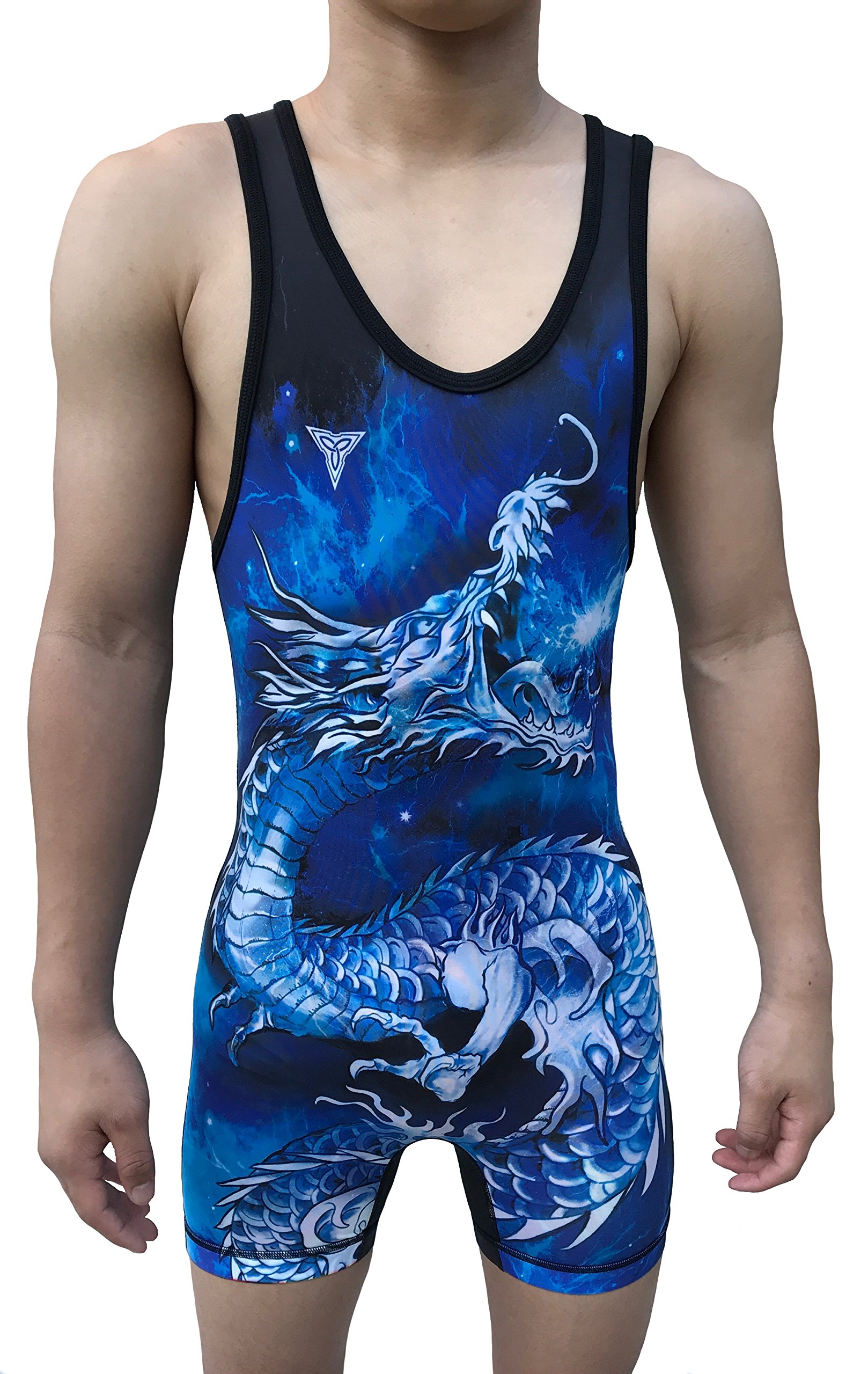 Freestyle Greco Roman Folkstyle Dragon vs Phoenix Reversible Red and