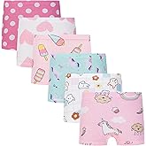 Cczmfeas Girls Hipster Cotton Underwear Boyshort Panties 6 Pack