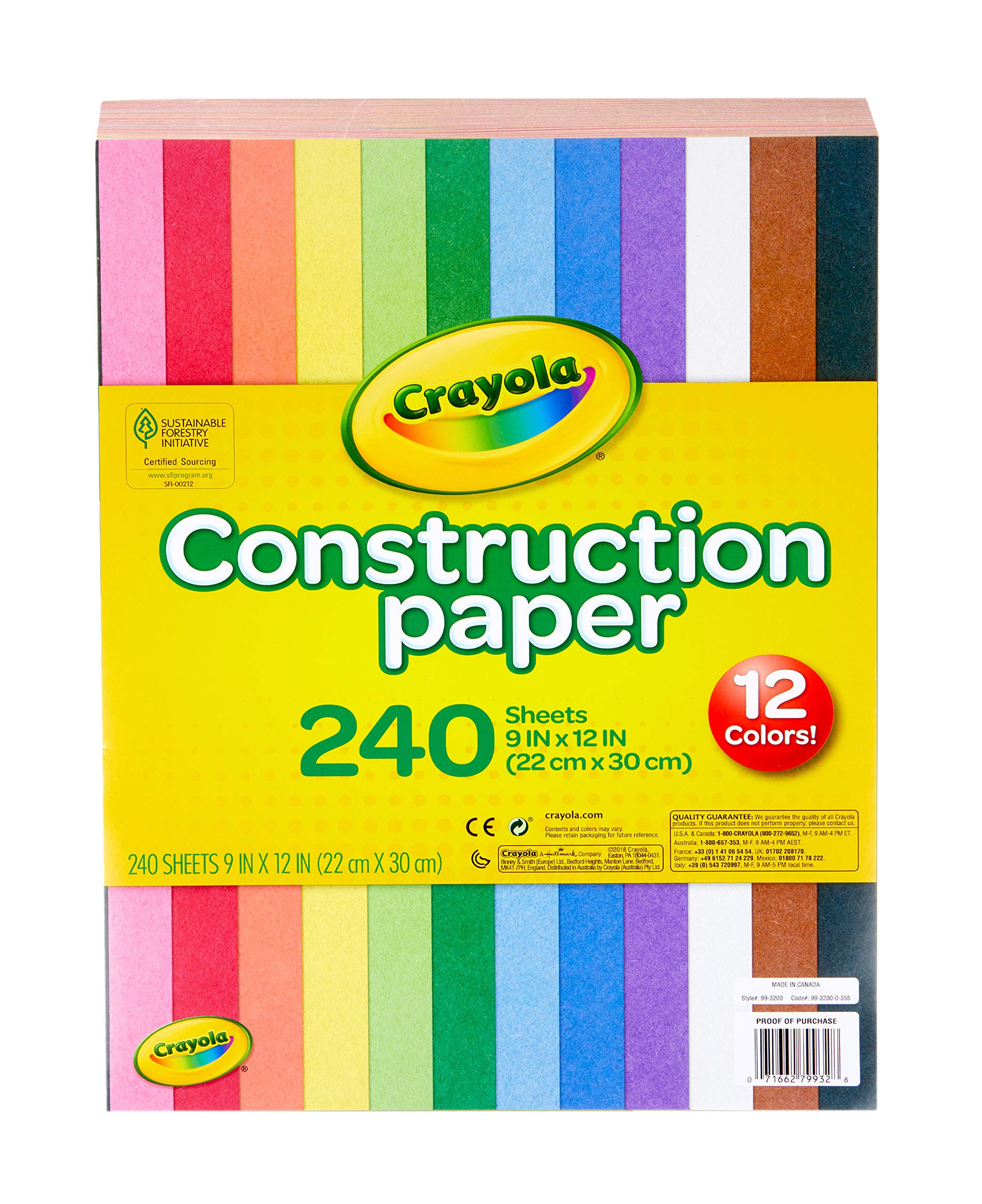 Photo 1 of **2 packages--Crayola Construction Paper, 240 Count