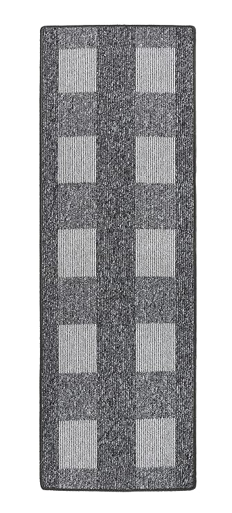 andiamo, Teppich Flachgewebe Dalia strapazierfähig, schadstoffgeprüft 67 x 200 cm grau
