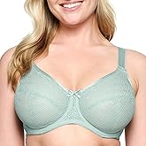 Glamorise Womens Lace Comfort Wonderwire Bra Underwire #9855