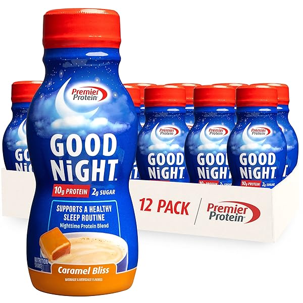 PREMIER PROTEIN GOOD NIGHT PROTEIN SHAKE, CARAMEL BLISS,...