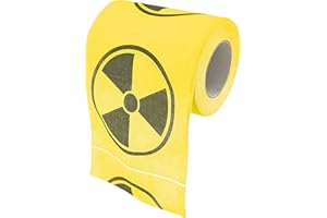 Fairly Odd Novelties Toxic Nuclear Novelty Toilet Paper, Yellow