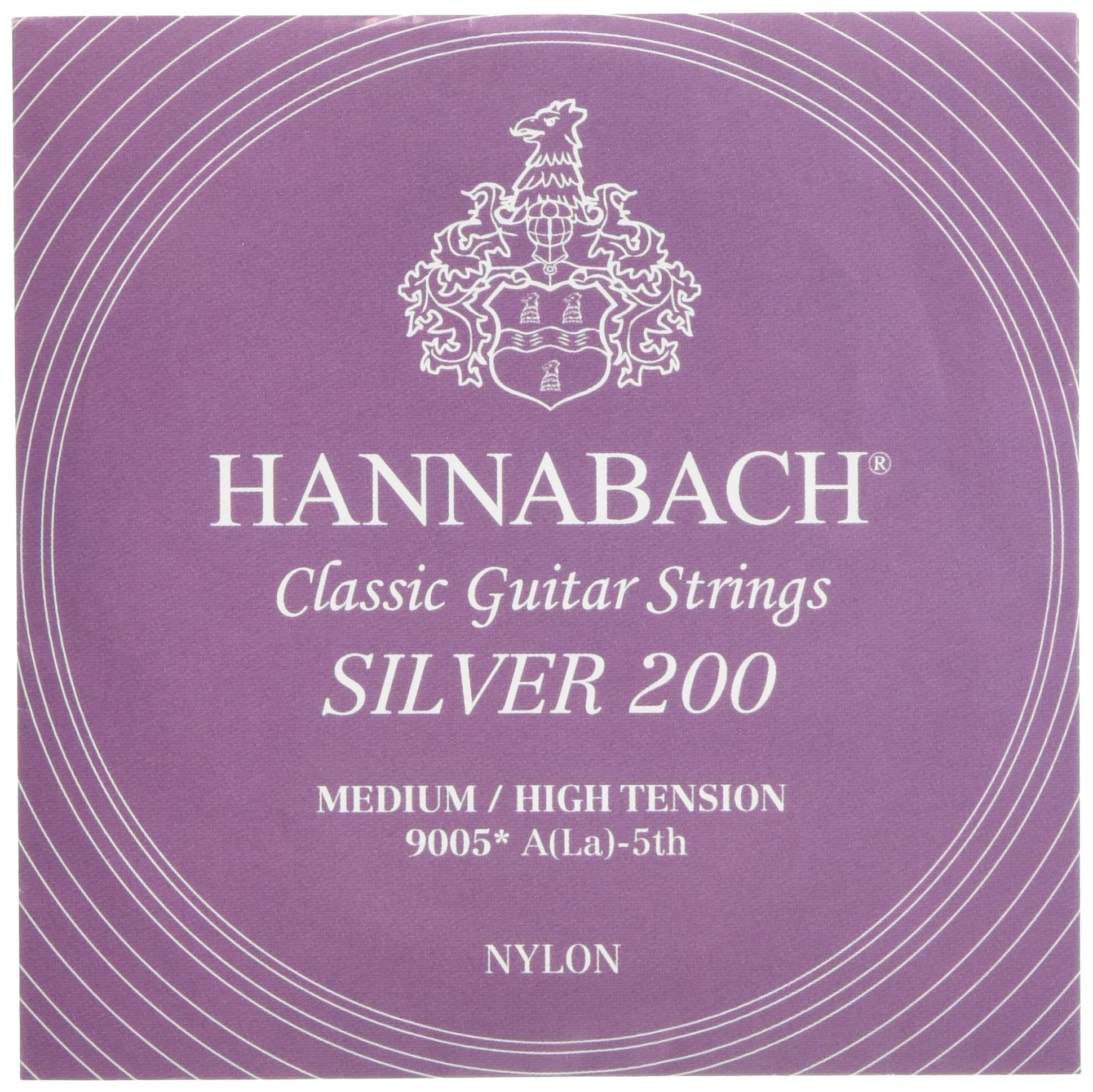 Hannabach Classical Guitar Strings Series 900 Medium-High Tension Silver 200 - A5w - 9005MHT