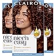 Clairol Nice'n Easy Permanent Hair Dye, 4R Dark Auburn Hair Color, Pack of 3