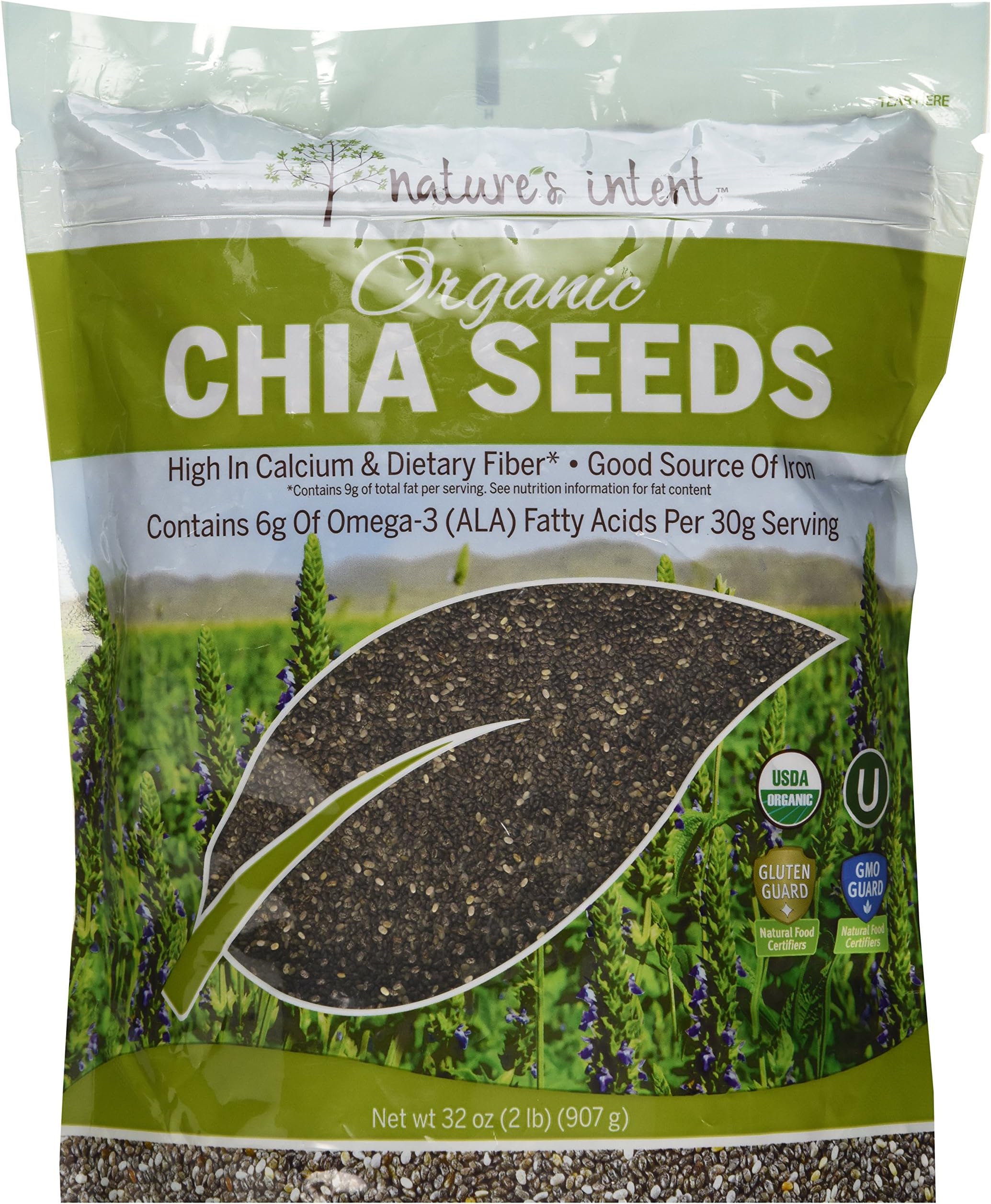 Nature's Intent Organic Chia Seed, 32 Ounce