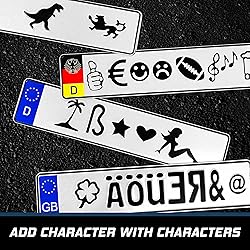 Custom German License Plate - Authentic German Euro